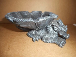 Drachen hocken Fantasie mittelalterliche Renaissance Harz keltisches Design Aschenbecher - Bild 1 von 11