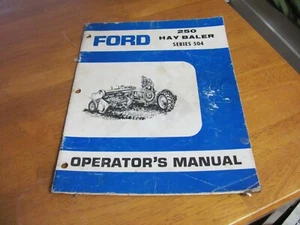 Ford 250 Hay Baler Series 504 Manual del Dueño SE-08298-B 1632 New Holland - Imagen 1 de 6