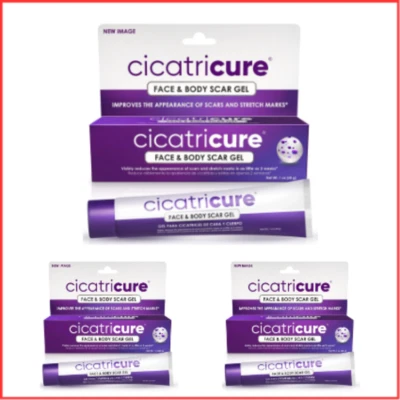 GEL CICATRIZ Tratamiento para Rostro Cuerpo Estrías Acné 1oz Paquete de 3 CICATRICURE Foto 1 de 4