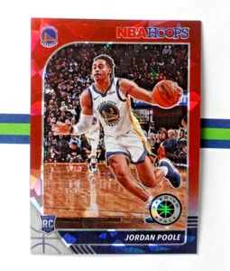 NBA Hoops Premium Stock Jordan Poole Rookie Red Cracked Ice Prizm #223 2019-20 - Imagen 1 de 2
