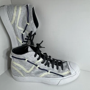 Converse Jack Purcell Mens Sz 7 Rally Mid Renew White Storm Wind Grey 170947C - Picture 1 of 15