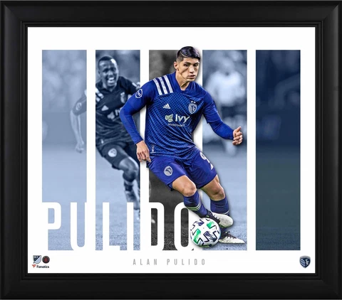 Alan Pulido Sporting Kansas City Framed 15x17 Player Panel Collage Cover