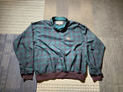 Mens Zero Restriction Golf Outerwear Usa Size Large Green Brown Plaid Pullover