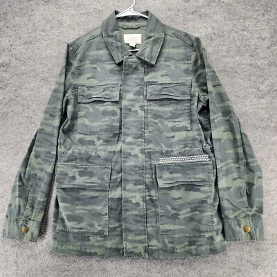 Chaqueta CASLON para mujer mediana cremallera completa manga larga verde camuflaje Foto 1 de 4