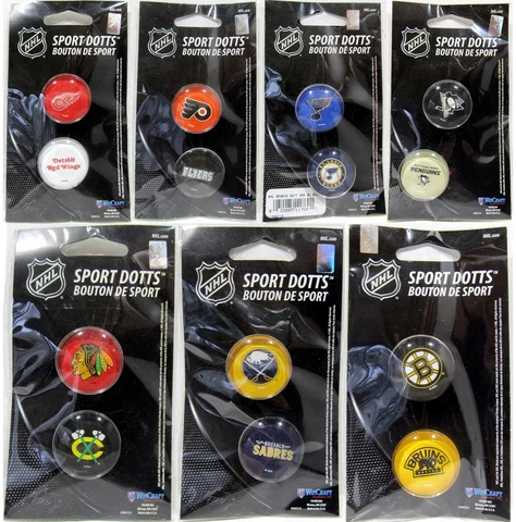 NHL Sport Dotts Team Logo Glass Magnet Set Cover