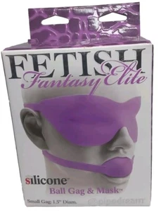 Fetish Fantasy gag ball Silicone Purple Plus Silicone Eye Mask - Picture 1 of 2