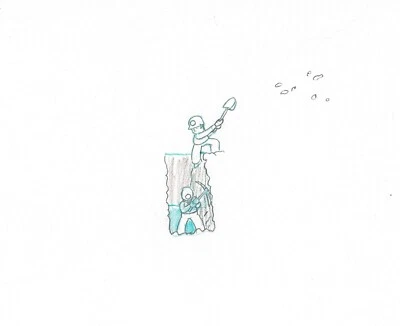 Jurassic Park Mr DNA Diggers Original Production Animation Drawing 1993 - Image 1 of 3