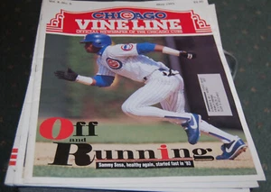 May 1993  Chicago Cubs Vine Line Magazine  Sammy Sosa - Picture 1 of 1