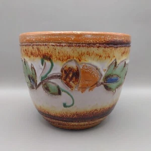 Vintage 1960s MCM Small Acorn Design Planter Plant Pot Made in Italy H 10cm VGC - Picture 1 of 8