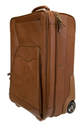Pontón Ghurka Nº "Maleta de mano 232 de cuero marrón tostado con ruedas de 22"" $2400" Foto 1 de 4