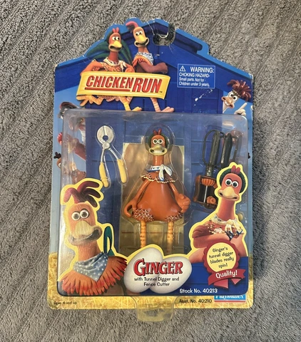 CHICKEN RUN GINGER WITH TUNNEL DIGGER AND FENCE CUTTER PLAYMATES 2000 Cover