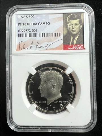 1978 S KENNEDY HALF 50C PF70 ULTRA CAMEO UCAM NGC PR70 DCAM SKU 3343 Cover