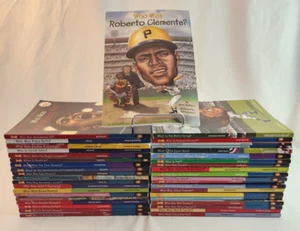 40 Who Is, Who Was, What Is Children’s Biography Paperback Books Lot PRE-OWNED - Picture 1 of 24