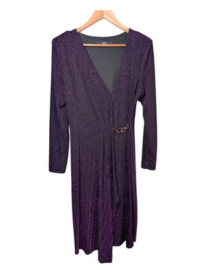 Star by Julien Macdonald Purple Metallic Dress UK 14 Party Cocktail Evening Y2K - Image 1 of 4