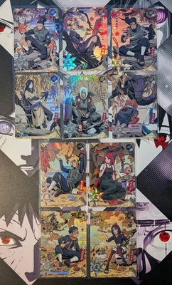 Lot of 10 MR Super Rare Holo foil Card Naruto Kayou CCG TCG Card Game  - Image 1 of 4