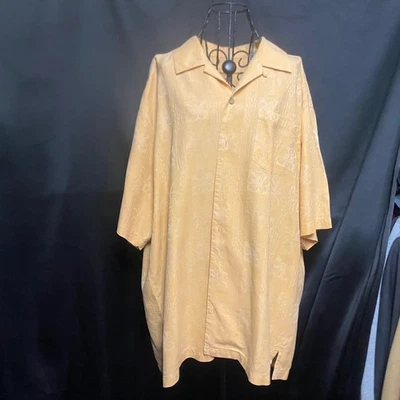 Tommy Bahama Silk Camp Shirt Mens XL Floral Button Up Short Sleeve - Image 1 of 4
