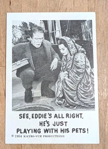 1964 Kayro-Vue Munsters Trading Card # 63 - Picture 1 of 2