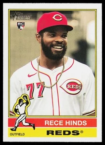 Rece Hinds 2025 Topps Heritage RC Cincinnati Reds - Imagen 1 de 2