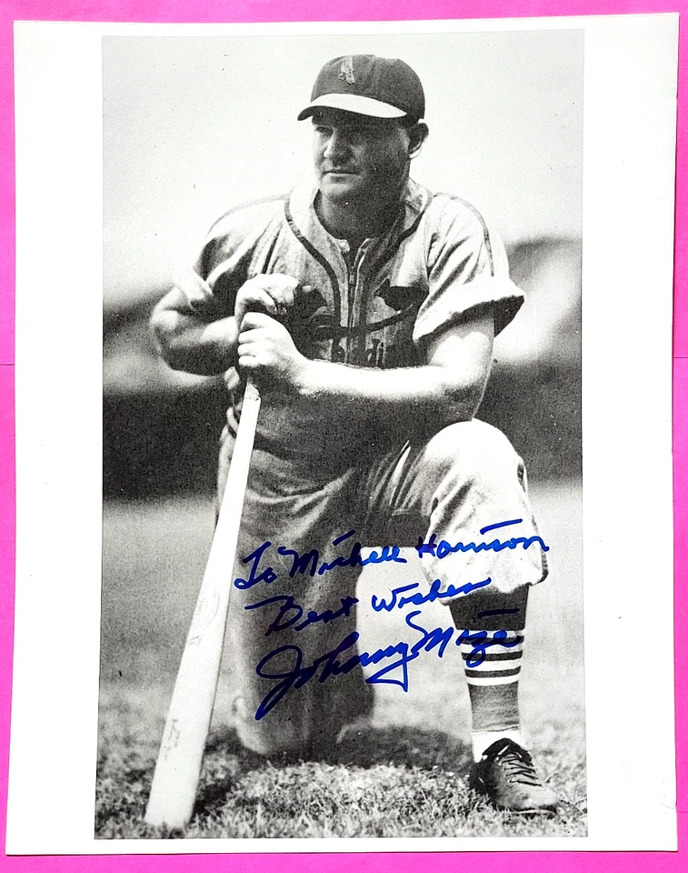 Foto autógrafo Johnny Mize 8 x 10 Cardenales Salón de la fama embalaje original 155 Foto 1 de 1