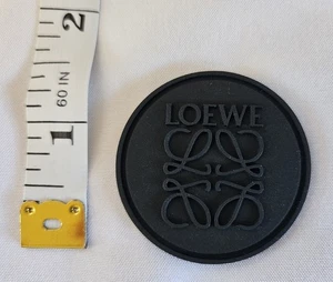 LOEWE PVC RUBBER DESIGNER LOGO 3D PATCH...EXTREMELY RARE. Condition is New. - Picture 1 of 2