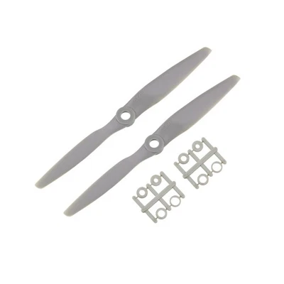 RC Propellers CW 6x4 Inch 2-Vane for Airplane Gray 2Pcs with Adapter Rings - Image 1 of 4