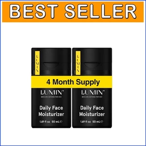 Men's Daily Face Moisturizer with Niacinamide - Hydrate & Repair Skin, 2-Pack - Picture 1 of 8