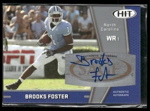 2009 SAGE HIT #A81 Brooks Foster Autographs Silver - Picture 1 of 2