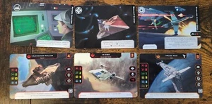 STAR WARS X-WING PROMO SET OF 6 OP TOURNAMENT KIT 2020 G20X1 ALTERNATE ART NM - Picture 1 of 8