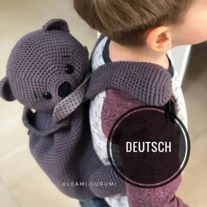 PDF crochet pattern for backpack Micha by leami - Picture 1 of 6
