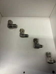 Stainless 316L Metric x Imperial NPT 90 Degree Male Elbows - Picture 1 of 2