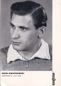 Heinrich Kwiatkowski - Fußball-Weltmeister 1954 - DebyStar - original signiert - Picture 1 of 2