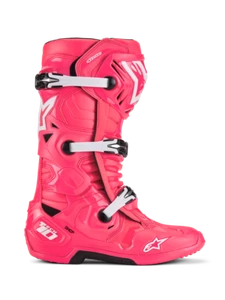 Alpinestars Tech 10 Boots Diva Pink/White Size 8 - Picture 1 of 7