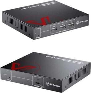 AV Access USB 3.0 Extender Over Ethernet Cat6a/7 100M/330FT, 4 USB 3.2 5Gbps - Photo 1/8