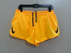 Mens Nike Aeroswift 2" Running Racing Shorts Orange AQ5257-845 Size L $80 NEW - Picture 1 of 8