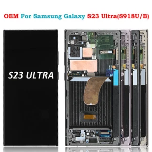 Nuovo OEM per Samsung Galaxy S23 Ultra OLED Display Touch Screen Ricambio ± Frame - Foto 1 di 17
