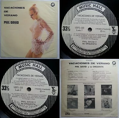 PHIL DAVID MICHEL SARDOU NEIL DIAMOND BADFINGER 1972 RARE CHILEAN PRS POP LOUNGE - Image 1 of 4