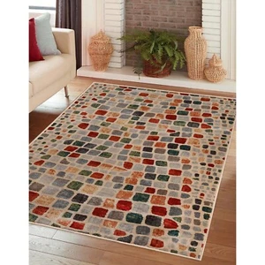 Dexter Abstract Cobblestone Indoor Area Rugs or Runner Rug - Picture 1 of 33