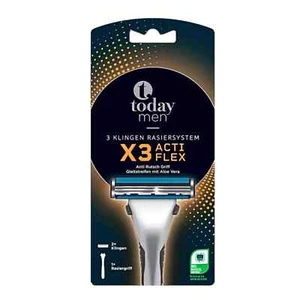 Today Men 3 Klingen Rasiersystem X3 Acti Flex Mit Aloe Vera - Bild 1 von 4