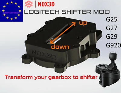Logitech G29 G27 G920 G25 shifter MOD Gearshift Adapter UPGRADE Gear rally g923 - Bild 1 von 3
