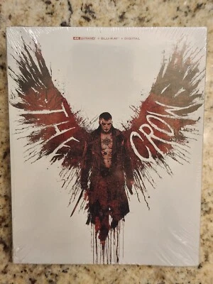 The Crow Steelbook 4K (4K/Blu-ray, 2024, 2-Disc, 2024) Bill Skarsgard - Image 1 of 4