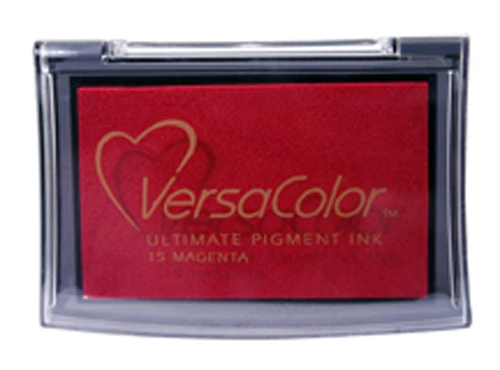 STEMPEL-GALERIE VersaColor - VC 15 - Magenta rot - Pigment Stempelkissen - Tsukineko ~6 x 10cm