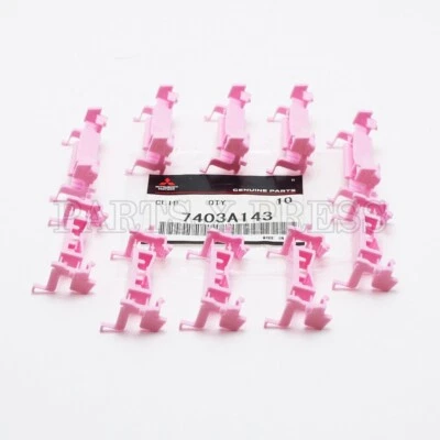 GENUINE OEM MITSUBISHI LANCER OUTLANDER SPORT ROOF MOLDING CLIP SET 7403A143 x10 - Image 1 of 4