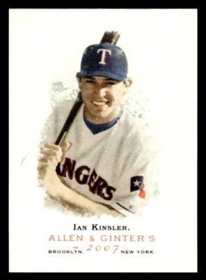 2007 Topps Allen & Ginter  Ian Kinsler #324 Texas Rangers - Изображение 1 из 2