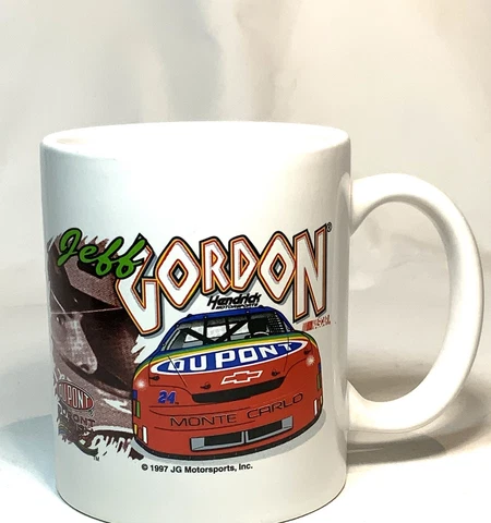 Jeff Gordon Vintage Nascar Coffee Mug 1997 JG Motorsports Inc Racing Classic 24 Cover