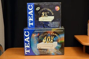 TEAC 40x CD-Rom and Floppy Drives - New and Sealed - Retro PC Builds - Picture 1 of 4