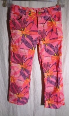 Pantalón Lilly Pulitzer Niñas Talla 5 Rosa Flores Foto 1 de 4