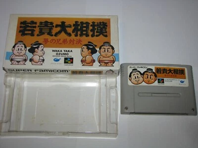 Waka Taka Ozumo Sumo Bros Super Famicom Japan import Boxed no manual US Seller - Image 1 of 4