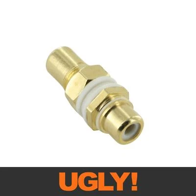 RCA Terminal White for use with custom wall plates - image 1 of 2