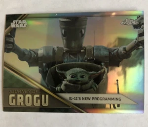 2023 Topps Chrome Star Wars Journey Of Grogu IG-11's New Programming JG-7 - Picture 1 of 2