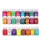 24x Glimmerpulver 24 Farben Pigmentpulver für Farben Lidschatten Make-up zum Selbermachen
